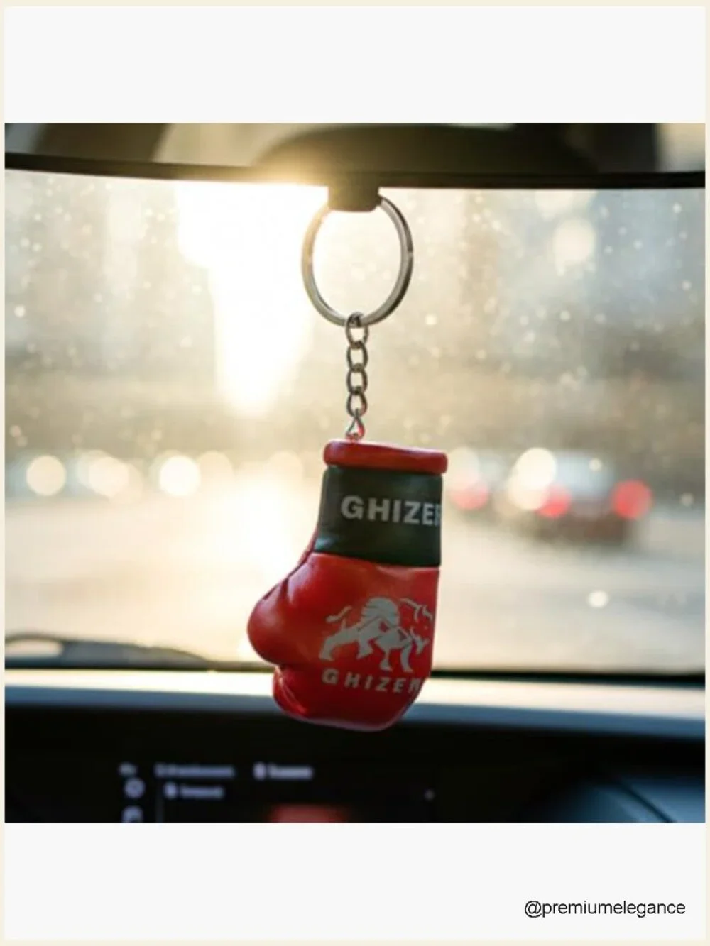 Mini Boxing Gloves Keychain PU Leather Sports Gift